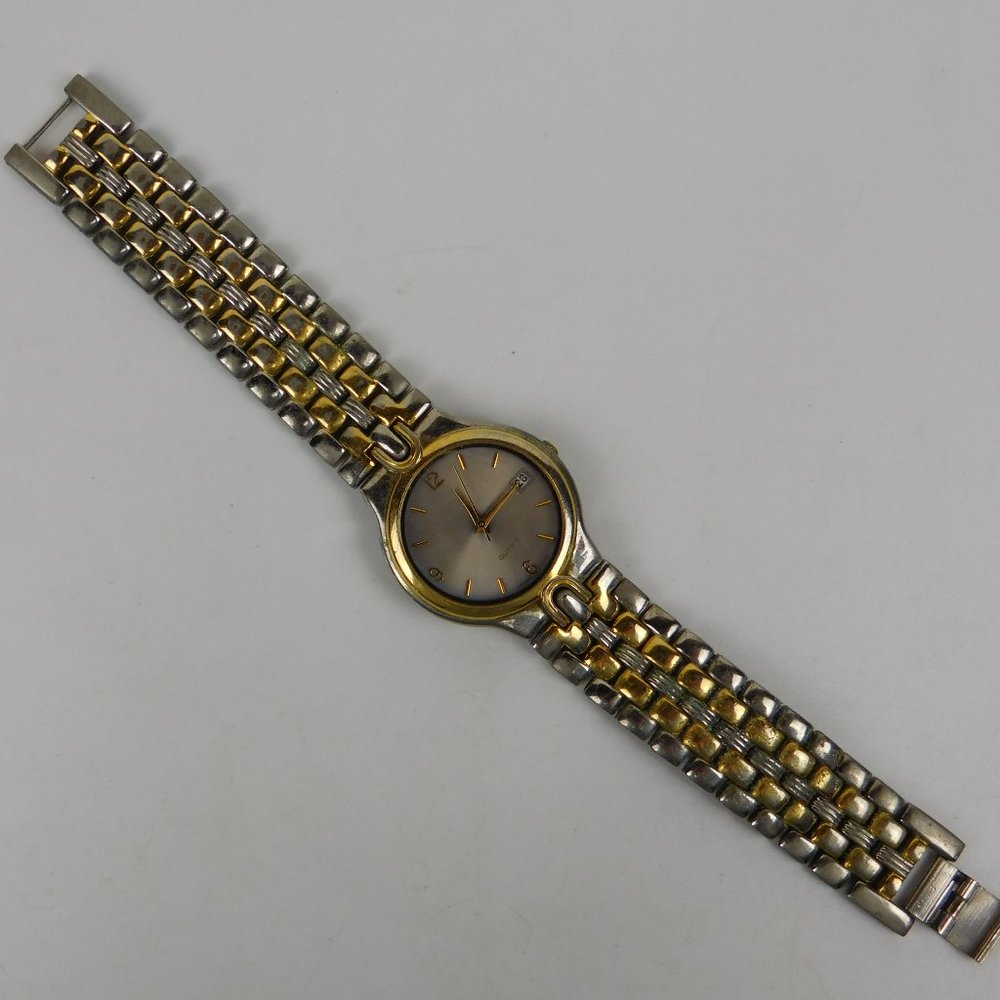 Quartz Watch - Gold and Silver Colored, Stainless Steel